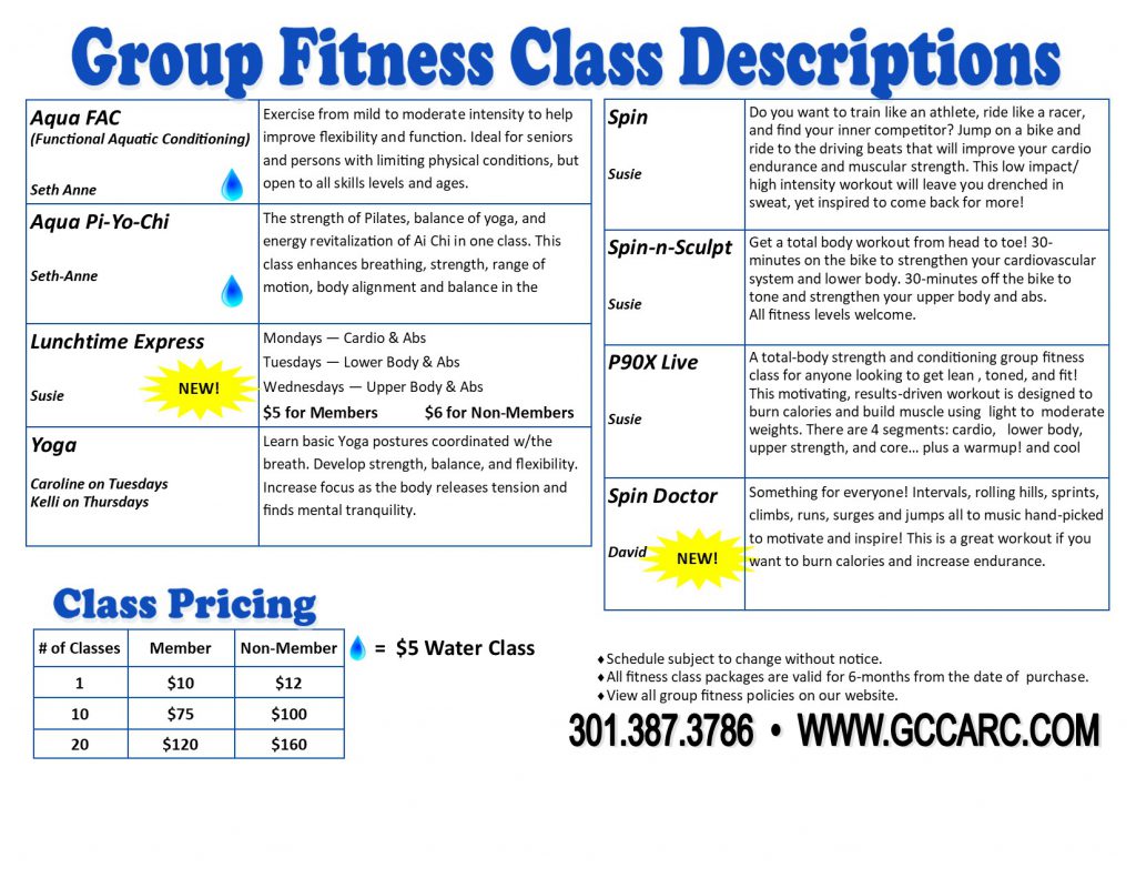 Group Fitness Gc Carc